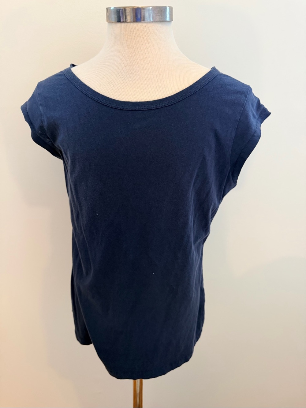 J.Crew Navy Top - Classic Solid Navy Medium